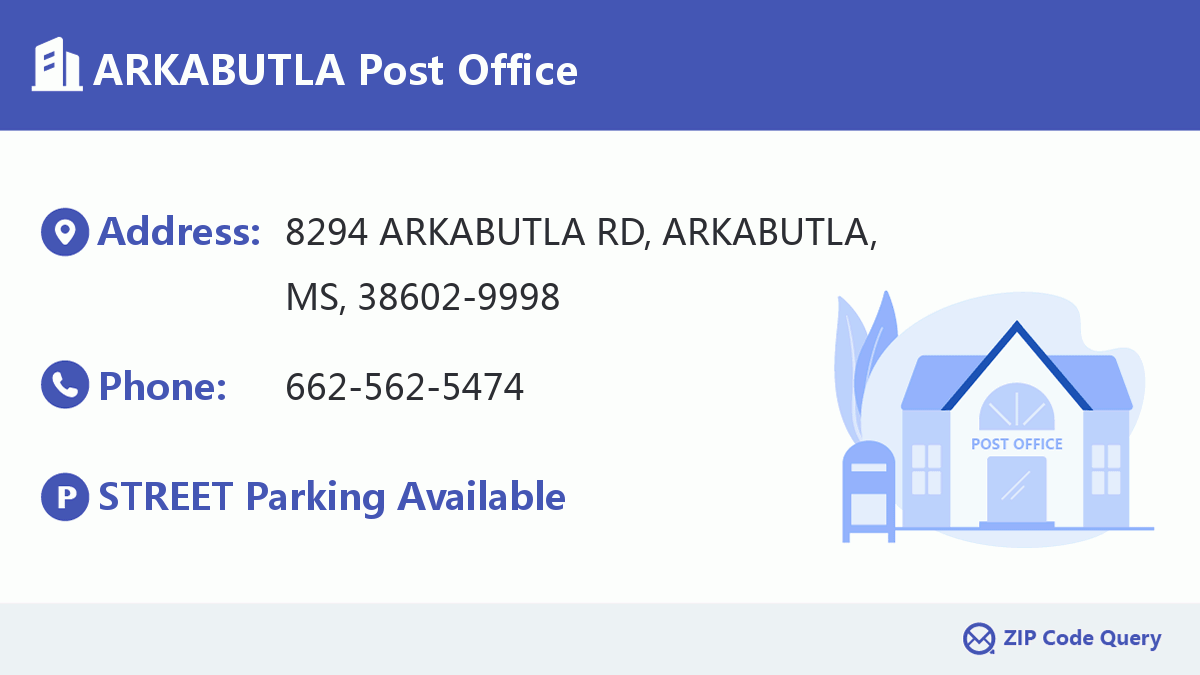 Post Office:ARKABUTLA