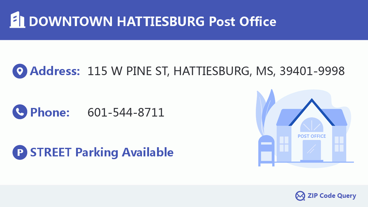 Post Office:DOWNTOWN HATTIESBURG