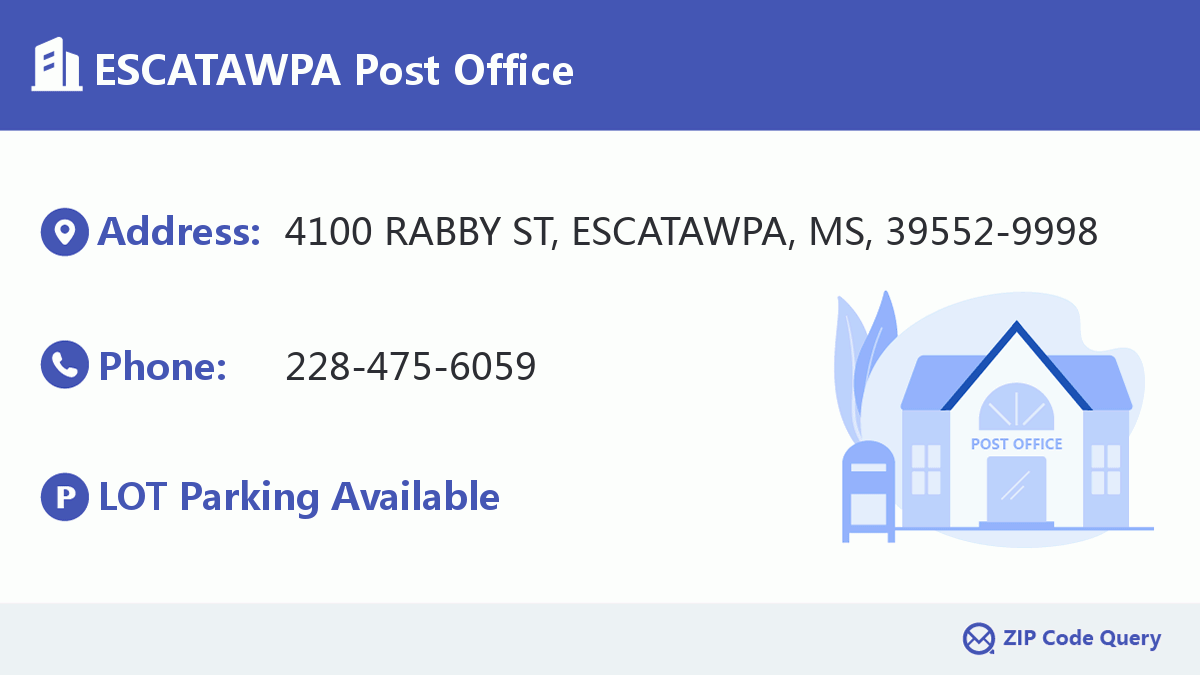 Post Office:ESCATAWPA