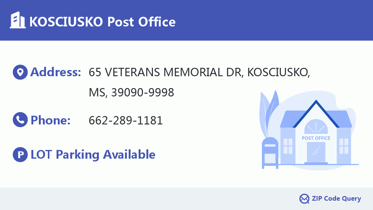 Post Office:KOSCIUSKO