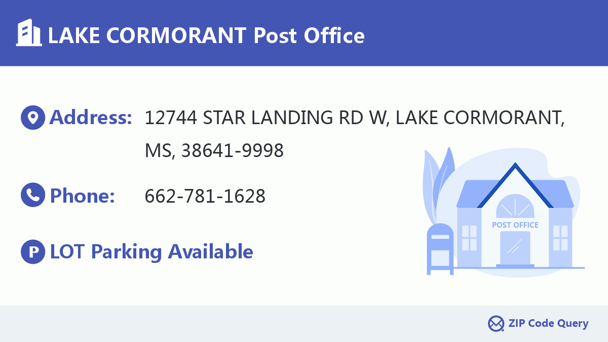 Post Office:LAKE CORMORANT