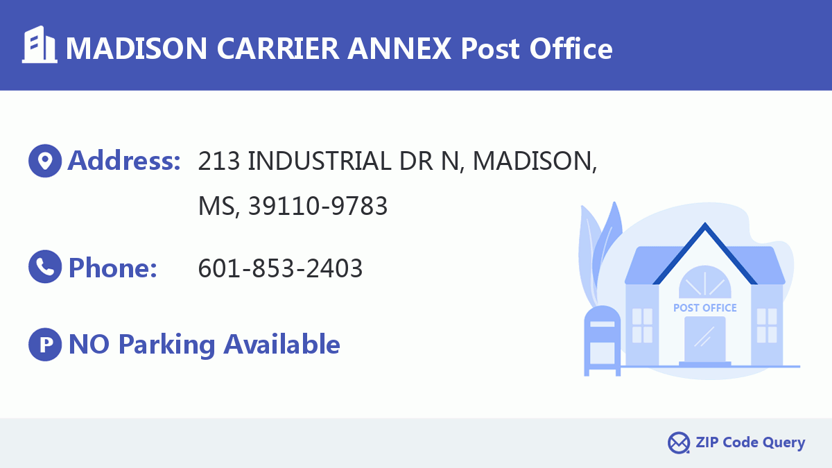 Post Office:MADISON CARRIER ANNEX