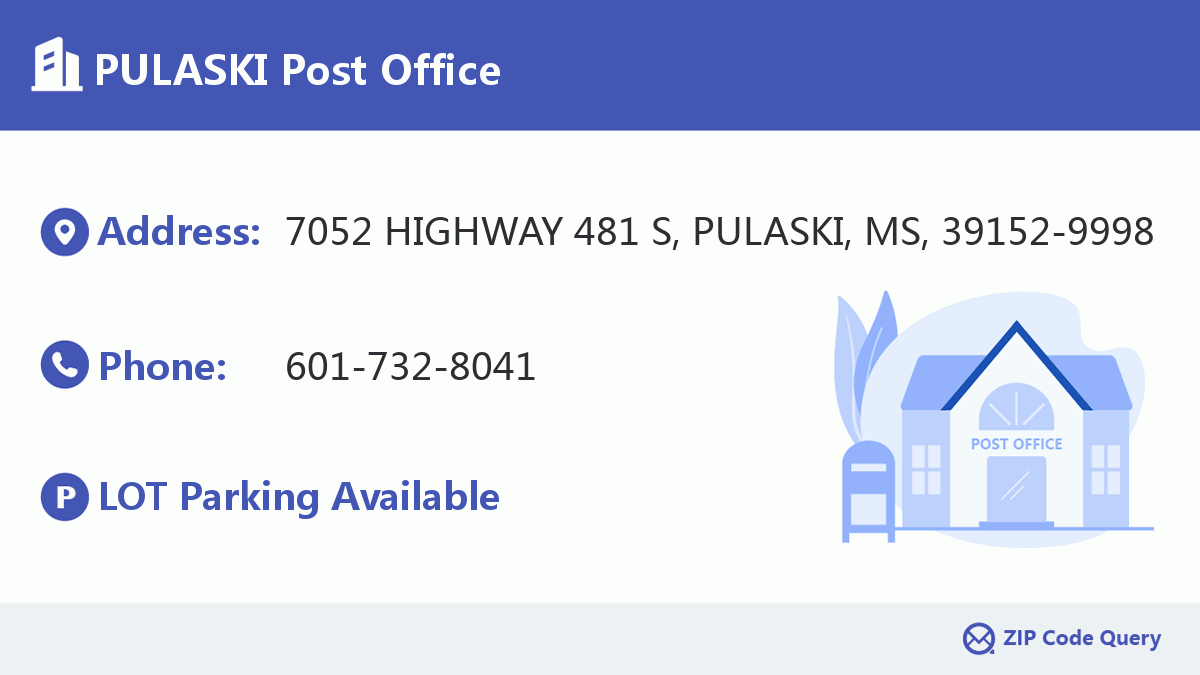 Post Office:PULASKI