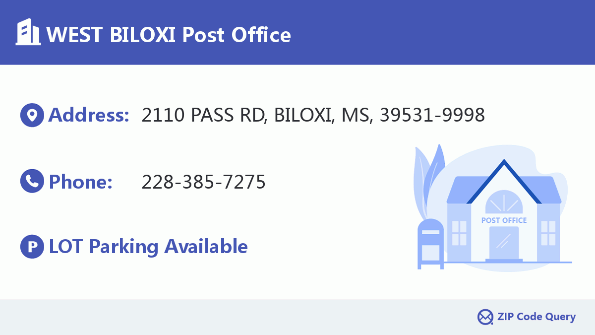 Post Office:WEST BILOXI