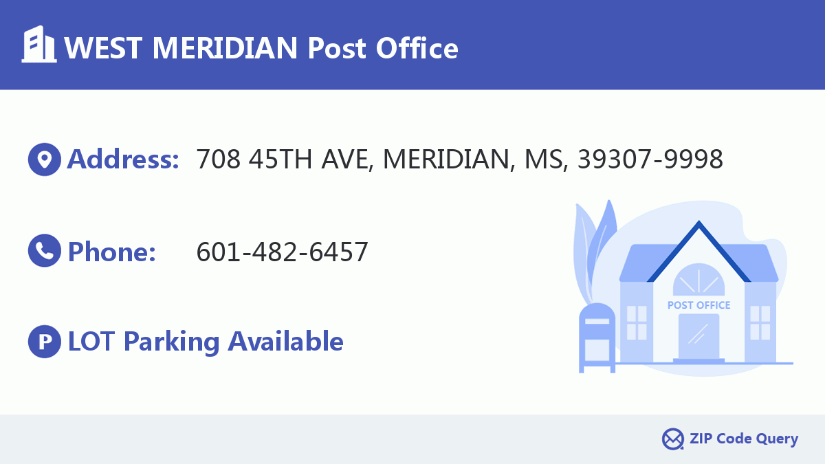 Post Office:WEST MERIDIAN